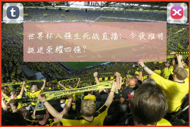 世界杯八强生死战直播:今夜谁将挺进荣耀四强?